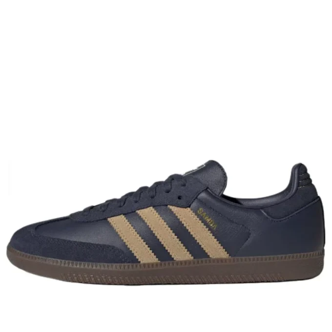 Adidas Samba “Gölge Lacivert Altın Bej Gum”