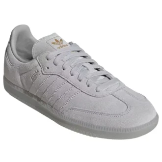 Adidas Samba “Grey Two Crystal White Gold Metallic”