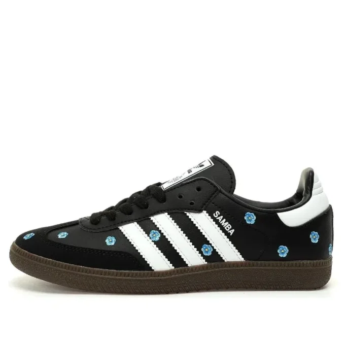 Adidas Samba OG “Açık Mavi Çiçekli Siyah”