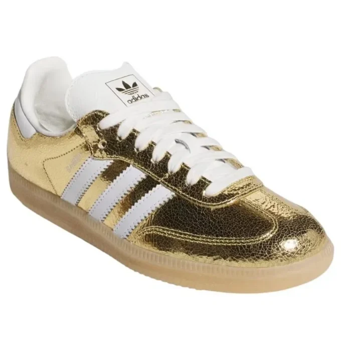 Adidas Samba OG “Altın Metalik Çatlak Deri”
