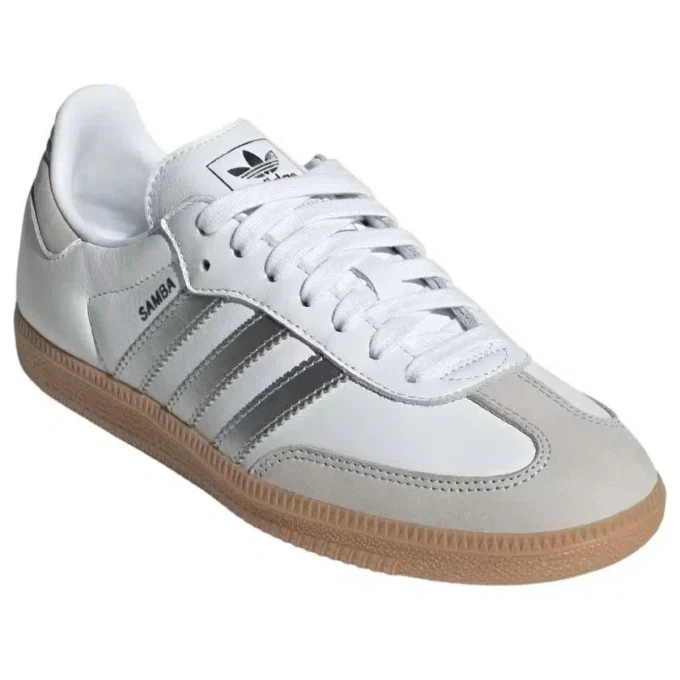 Adidas Samba OG “Beyaz Gümüş Metalik Gri”