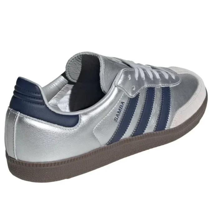 Adidas Samba OG “Matte Silver Night Indigo Gum”