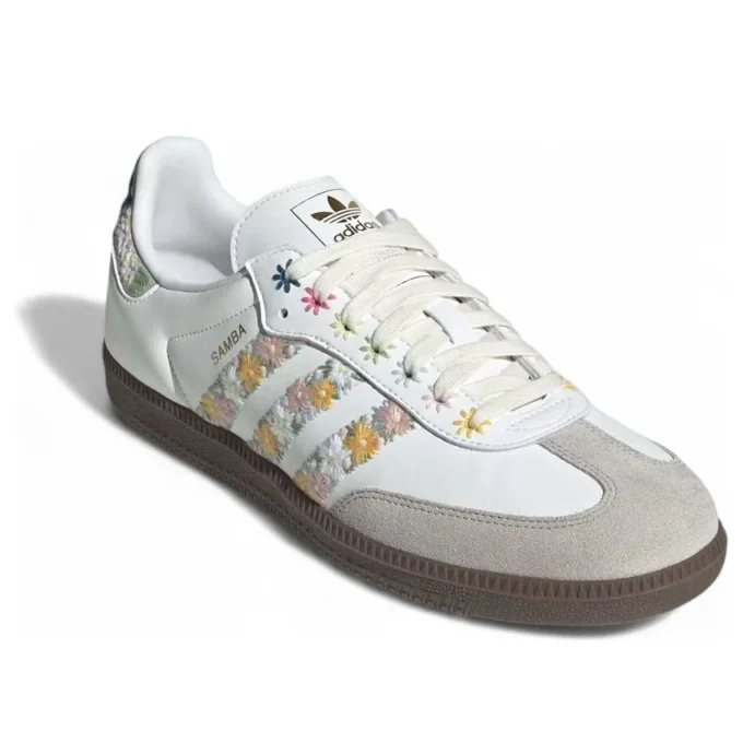 Adidas Samba OG Satin “Floral Cloud White Clear Granite”
