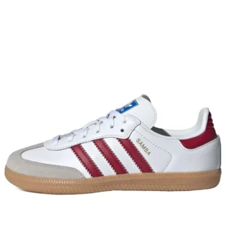 Adidas Samba OG “White Collegiate Burgundy Gum”
