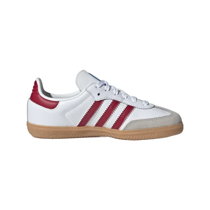 Adidas Samba OG “White Collegiate Burgundy Gum”