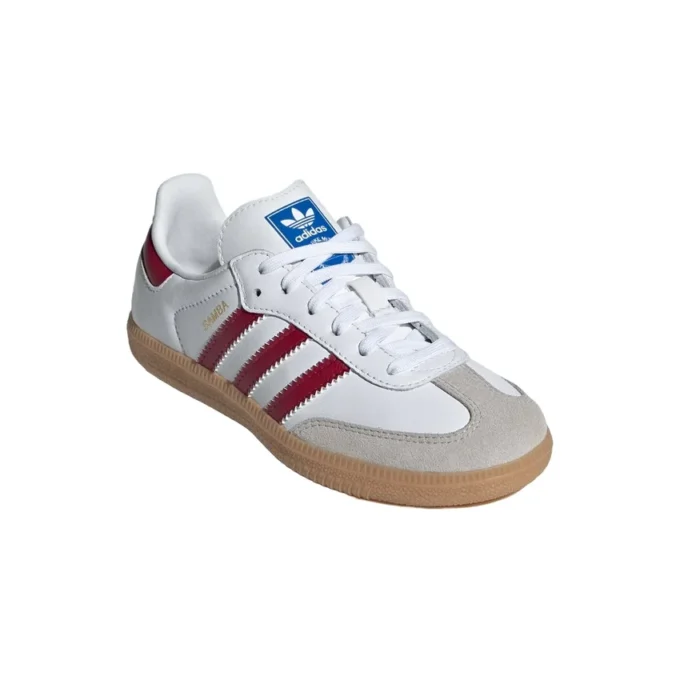 Adidas Samba OG “White Collegiate Burgundy Gum”