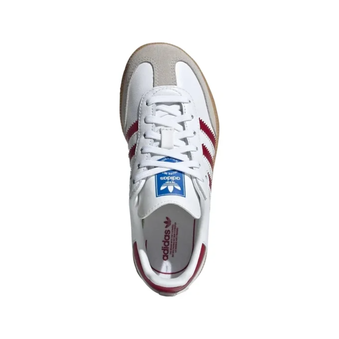 Adidas Samba OG “White Collegiate Burgundy Gum”