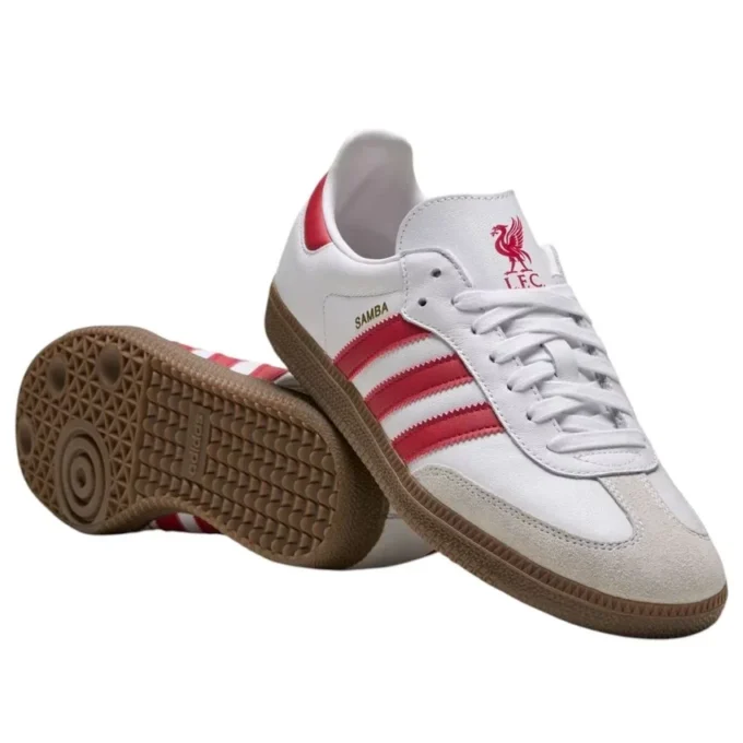 Adidas X Liverpool Fc Samba “Beyaz Çilek Kırmızısı Sakız”