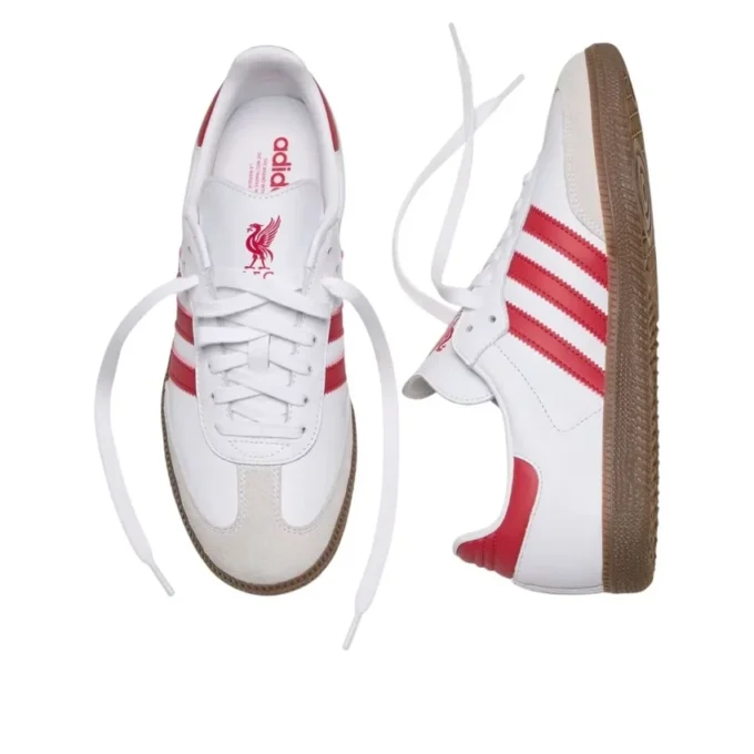 Adidas X Liverpool Fc Samba “Beyaz Çilek Kırmızısı Sakız”